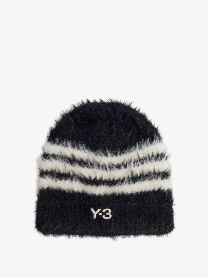 adidas y 3 knit hat with logo embroidery ADIDAS Y-3 Knit Hat With Logo Embroidery