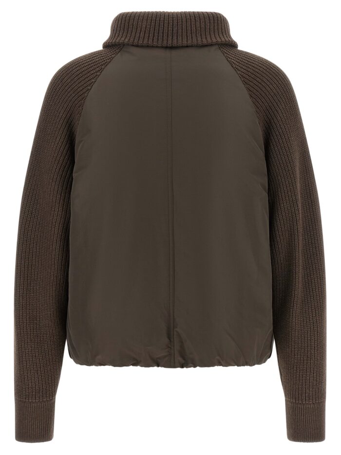 Brunello Cucinelli Knit Insert Down Jacket