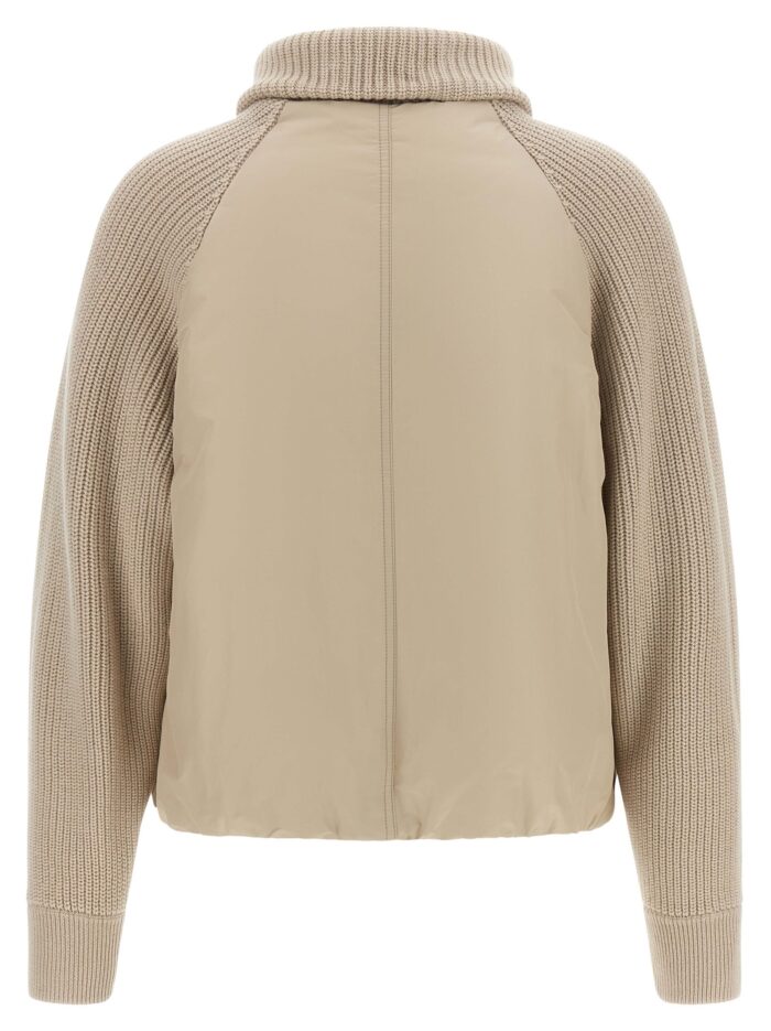Brunello Cucinelli Knit Insert Down Jacket