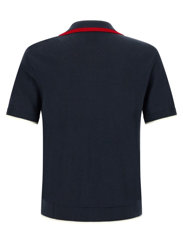 CASABLANCA Knit Polo Shirt With Zip