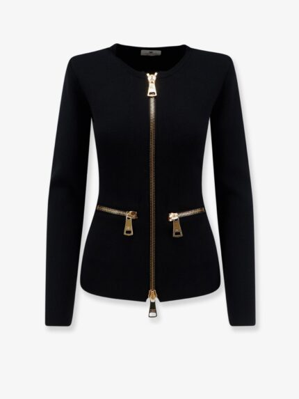 Elisabetta Franchi Knitted Blazer With Zip