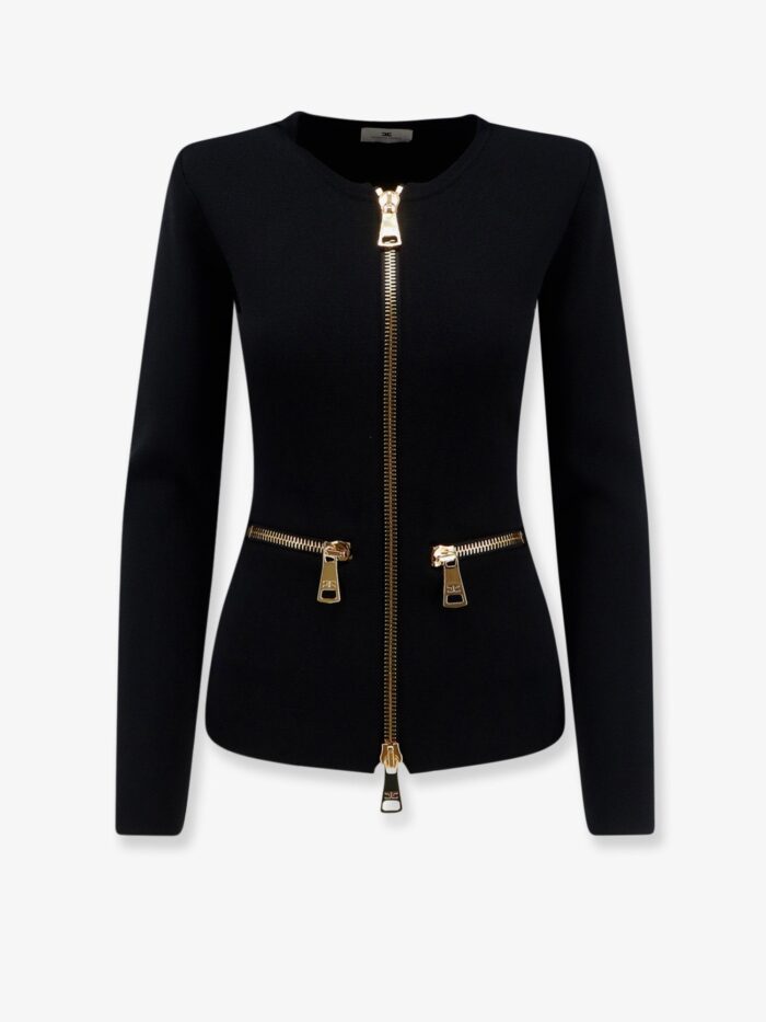 Elisabetta Franchi Knitted Blazer With Zip