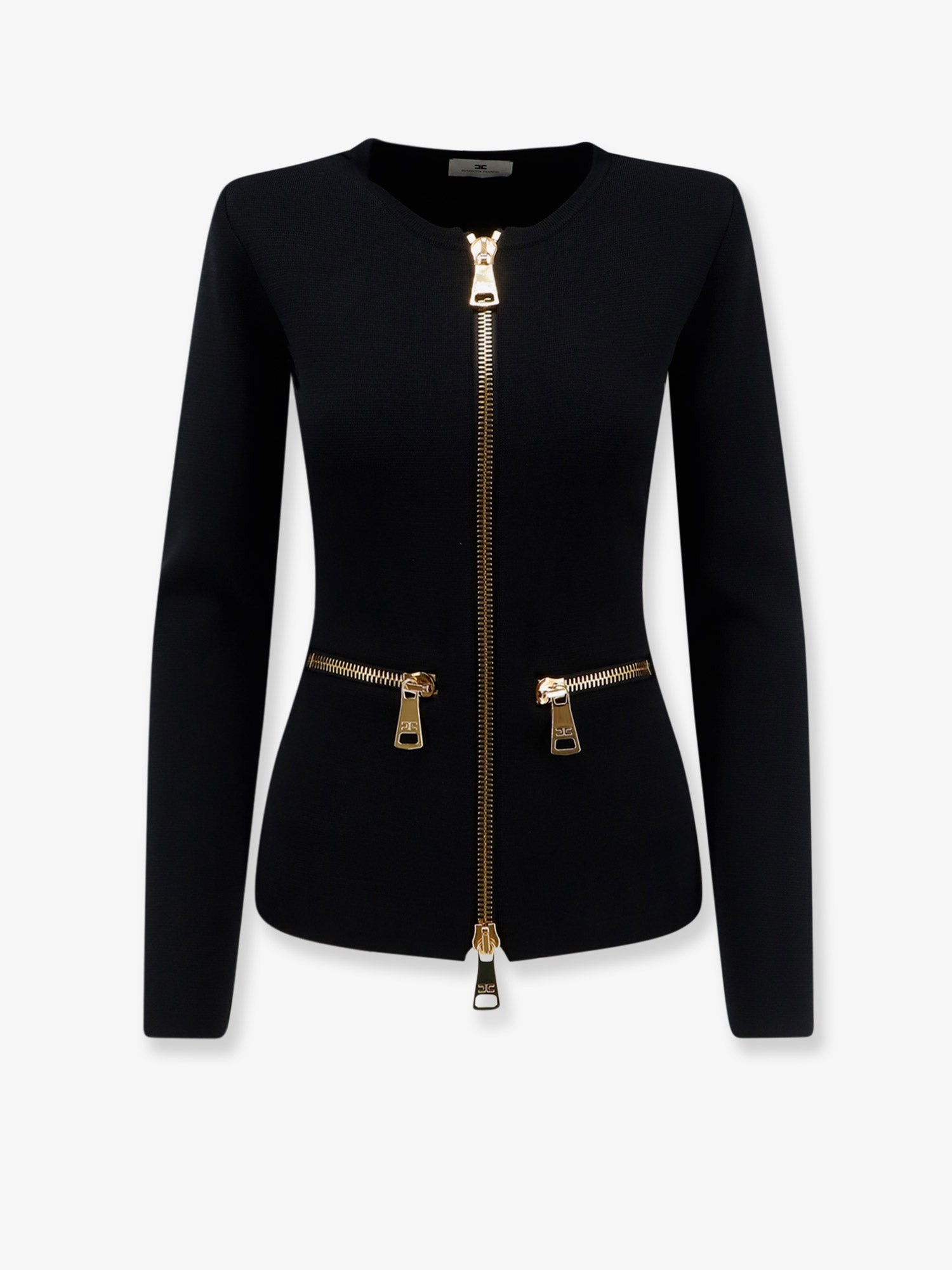 Elisabetta Franchi Knitted Blazer With Zip