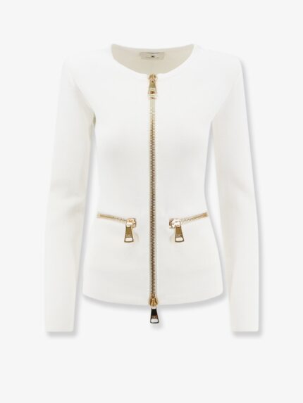 Elisabetta Franchi Knitted Blazer With Zip