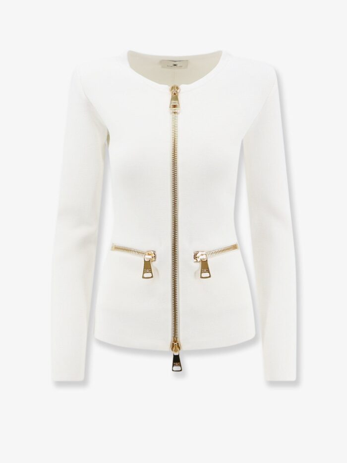 Elisabetta Franchi Knitted Blazer With Zip