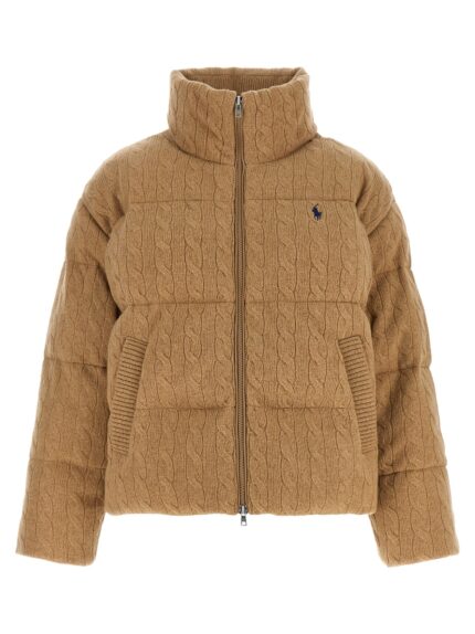 Polo Ralph Lauren Knitted Braided Down Jacket
