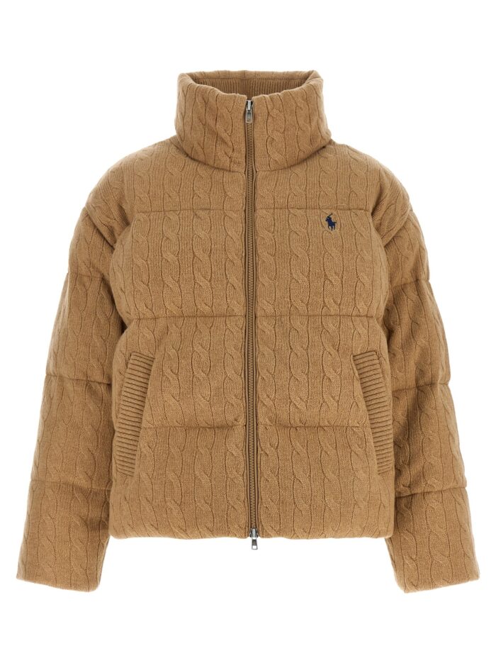 polo ralph lauren knitted braided down jacket Polo Ralph Lauren Knitted Braided Down Jacket
