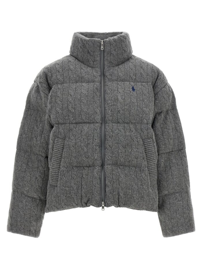Polo Ralph Lauren Knitted Braided Down Jacket