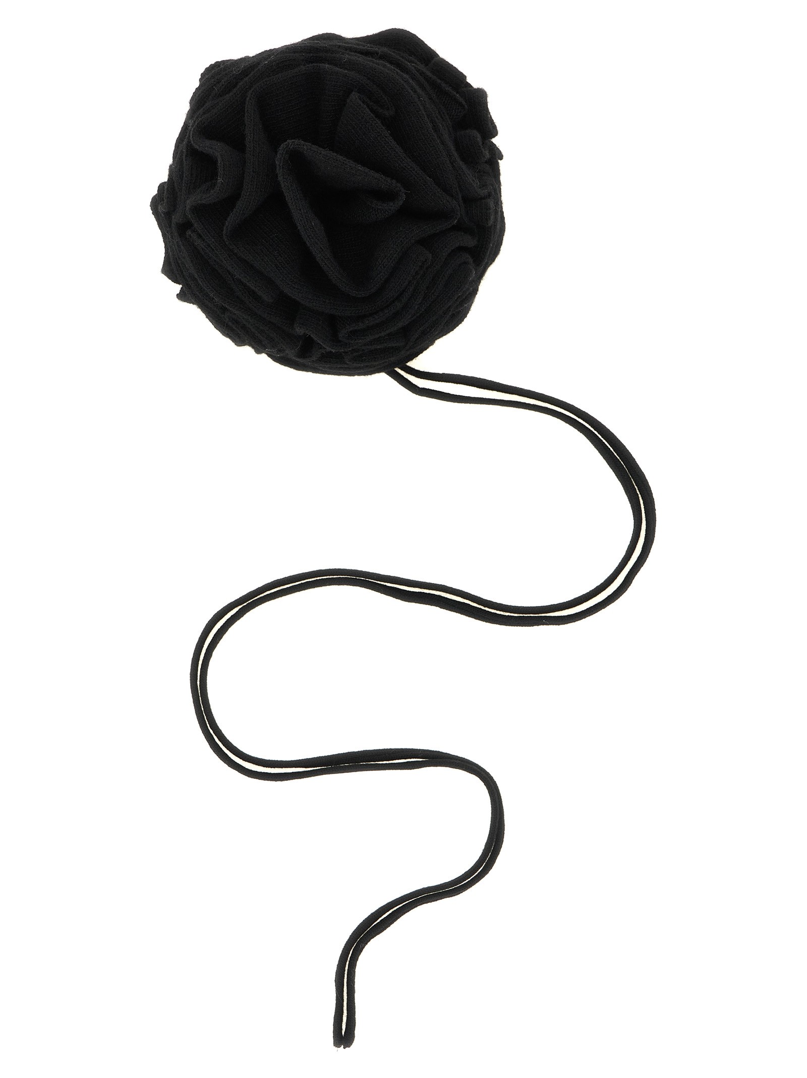 NUDE Knitted Brooch With Lace