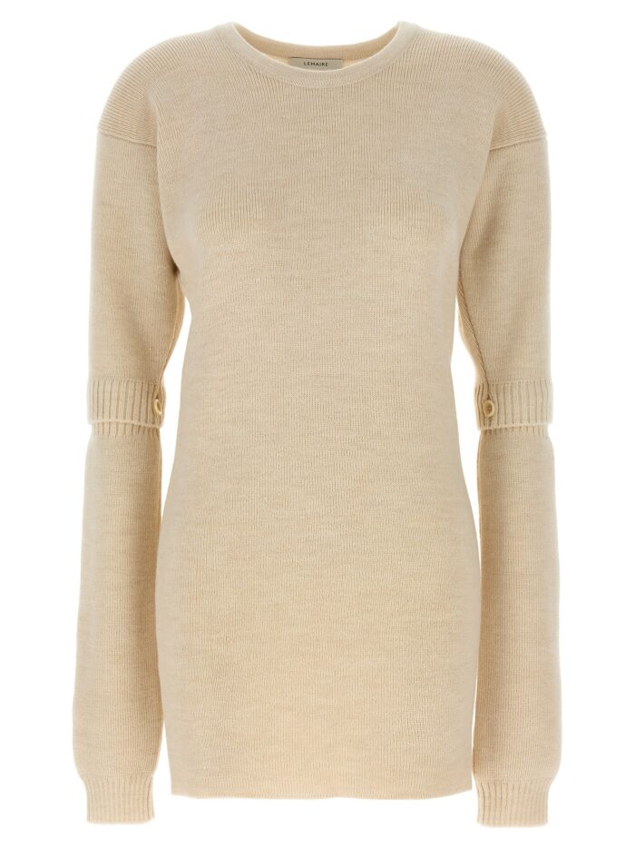 lemaire knitted dress with removable sleeves LEMAIRE Knitted Dress With Removable Sleeves