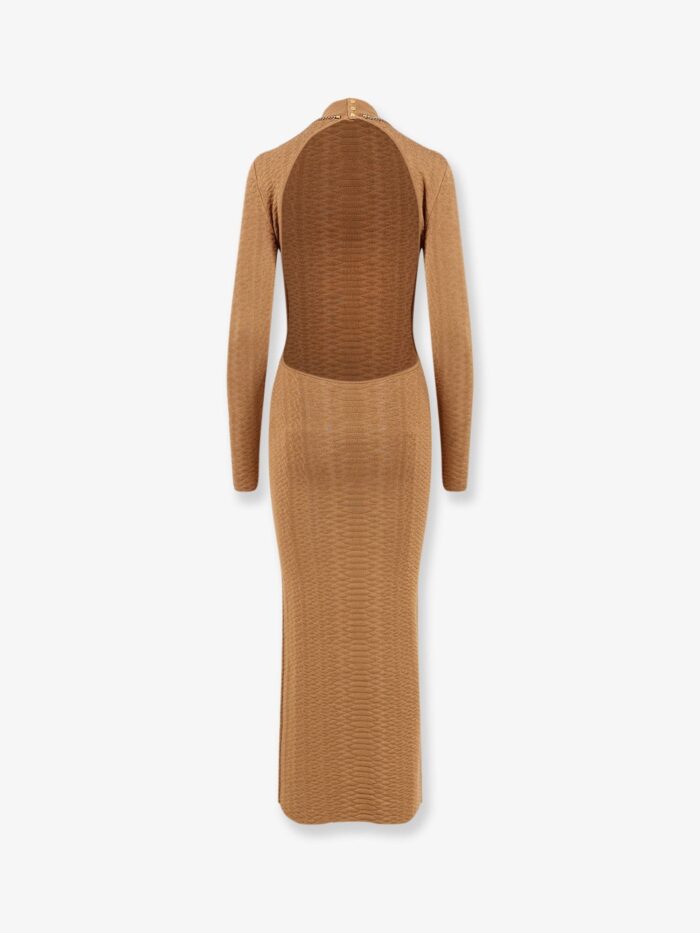 Elisabetta Franchi Knitted Dress With Snake Detail