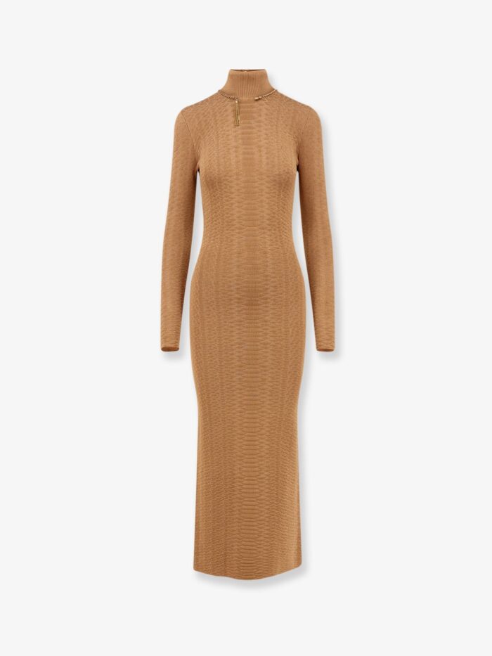 elisabetta franchi knitted dress with snake detail Elisabetta Franchi Knitted Dress With Snake Detail