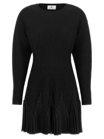 Elisabetta Franchi Knitted Pleated Dress