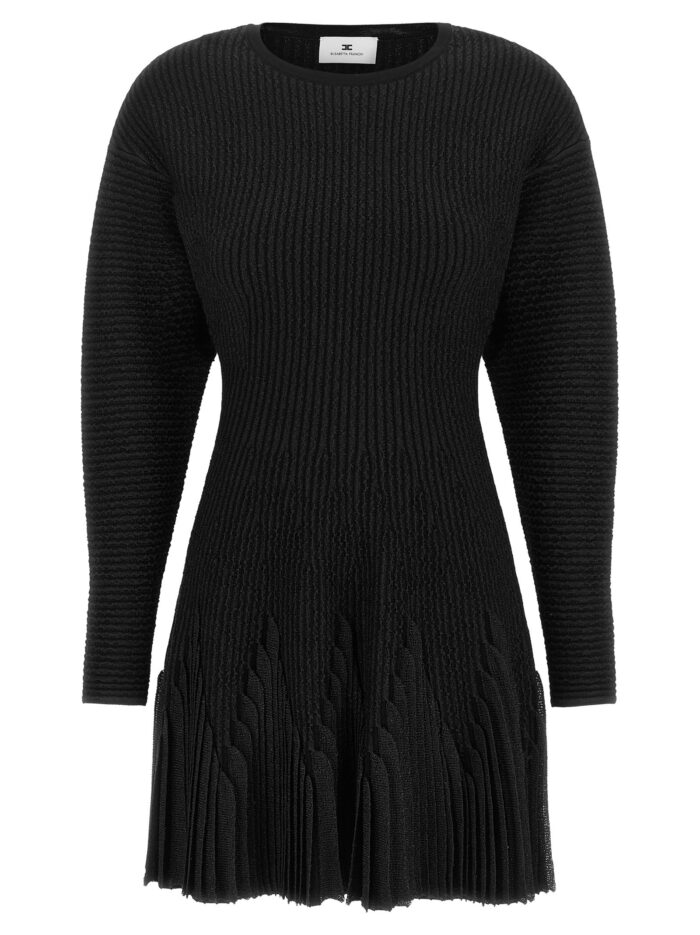 elisabetta franchi knitted pleated dress Elisabetta Franchi Knitted Pleated Dress