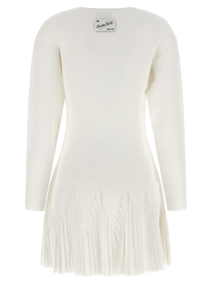 Elisabetta Franchi Knitted Pleated Dress
