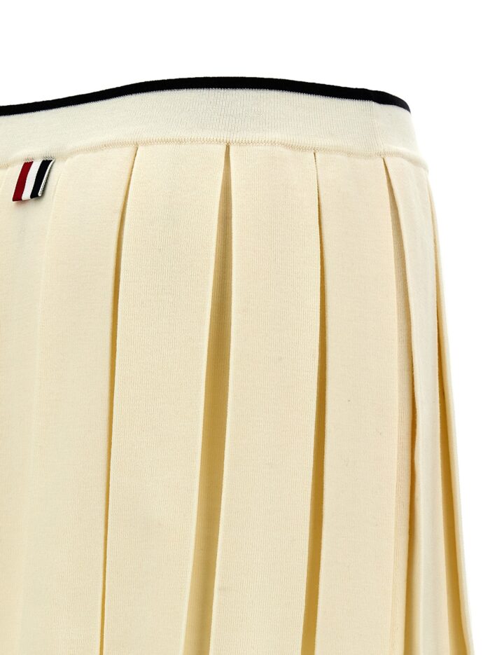 THOM BROWNE Knitted Pleated Skirt