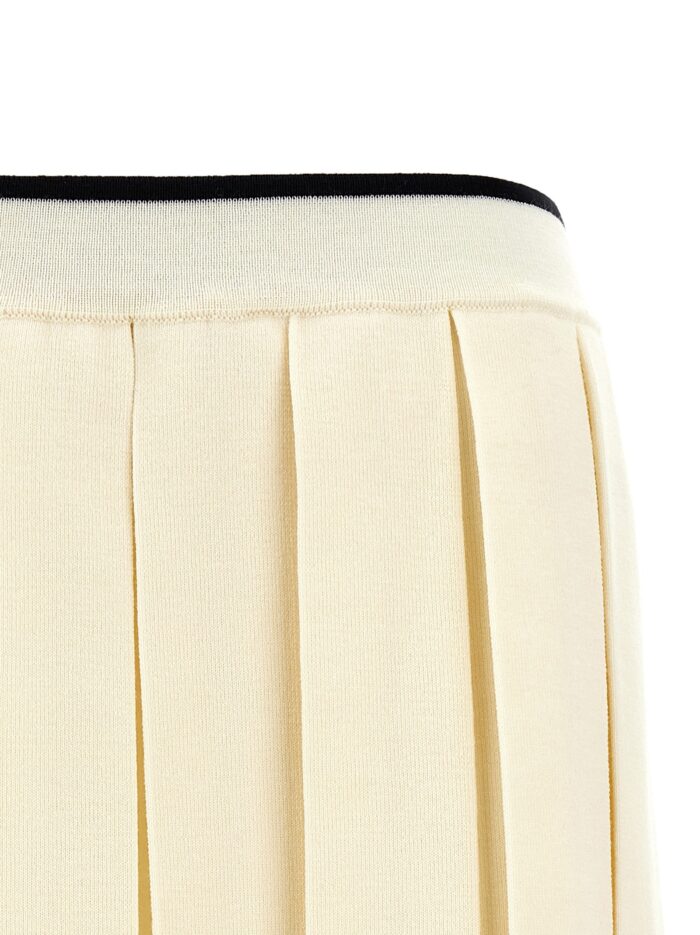 THOM BROWNE Knitted Pleated Skirt