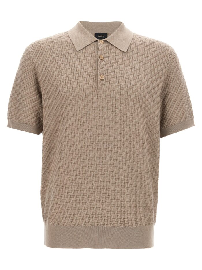 brioni knitted polo shirt BRIONI Knitted Polo Shirt