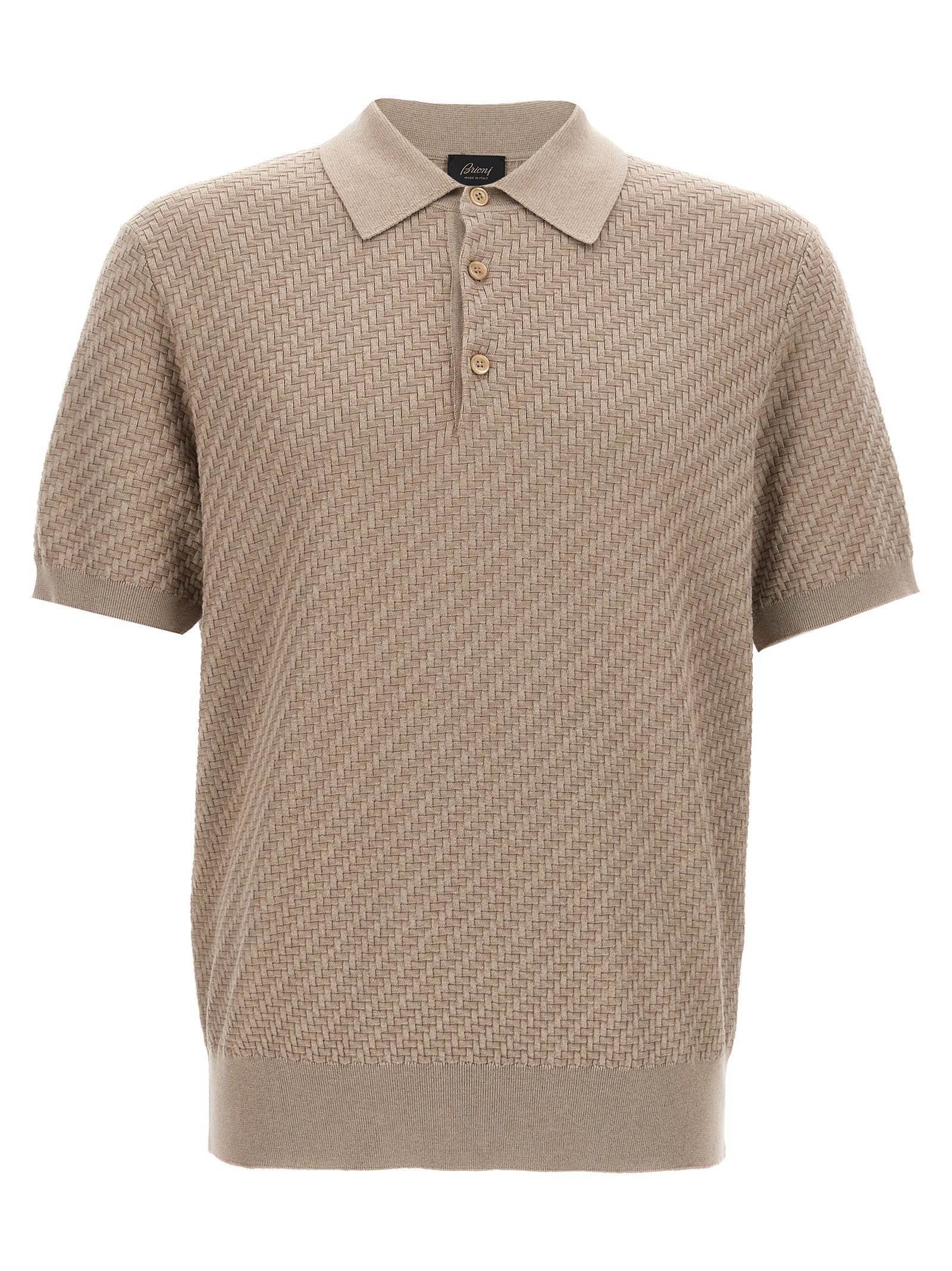 BRIONI Knitted Polo Shirt