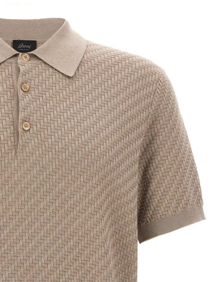 BRIONI Knitted Polo Shirt