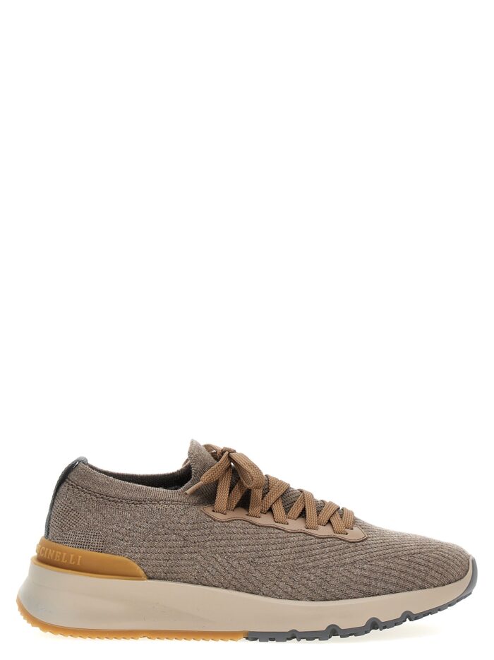 brunello cucinelli knitted sneakers Brunello Cucinelli Knitted Sneakers