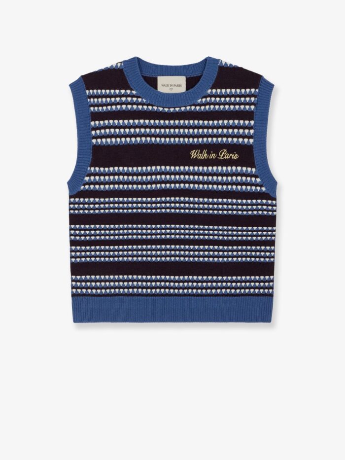 walk in paris knitted vest WALK IN PARIS Knitted Vest