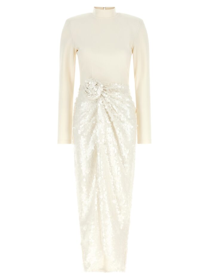 rotate birger christensen 'knotted' dress with flower ROTATE BIRGER CHRISTENSEN 'Knotted' Dress With Flower