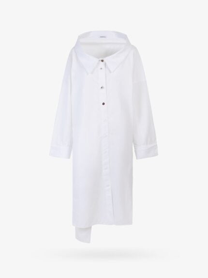 KRIZIA Cotton Dress With Asymmetric Neckline