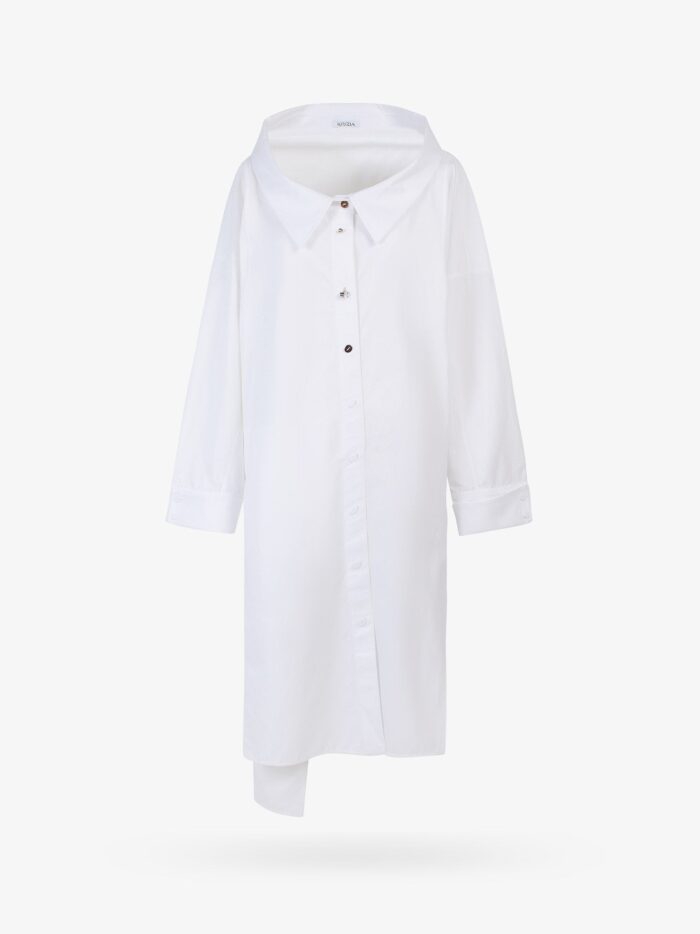 KRIZIA Cotton Dress With Asymmetric Neckline