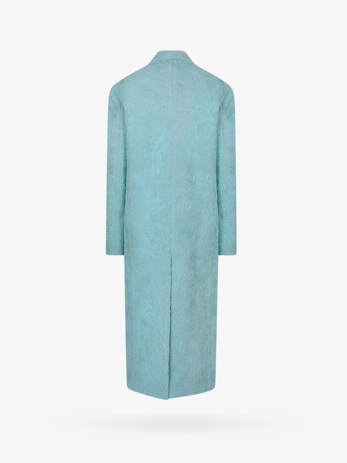 KRIZIA Jersey Pleated Fabric Coat