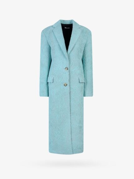 KRIZIA Jersey Pleated Fabric Coat