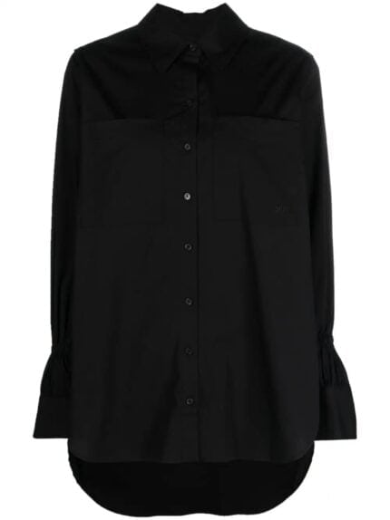 L/s Slv Detail Poplin Shirt