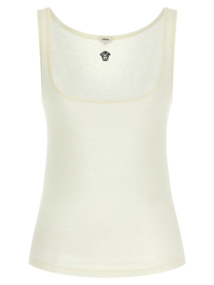 Versace 'La Medusa' Embroidery Top