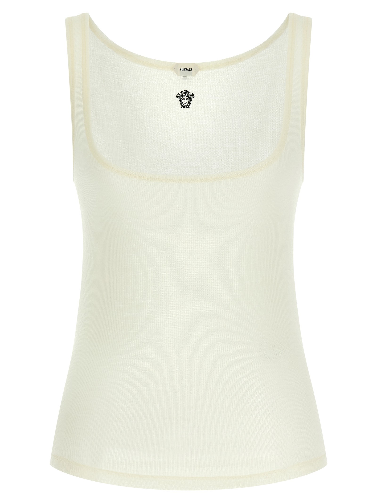 Versace 'La Medusa' Embroidery Top