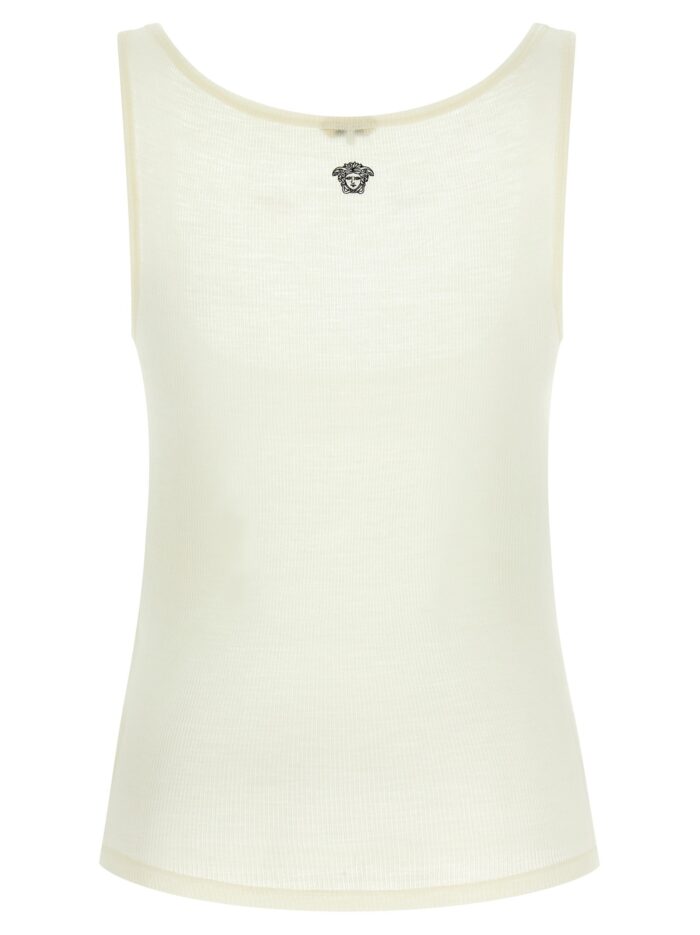 Versace 'La Medusa' Embroidery Top
