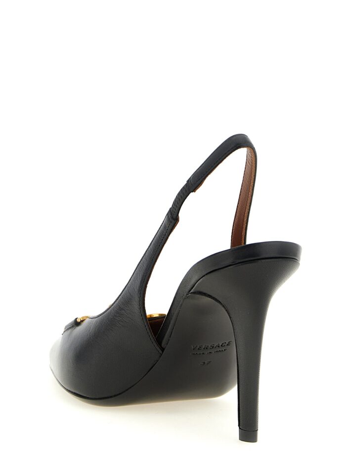 Versace 'La Medusa' Leather Slingbacks