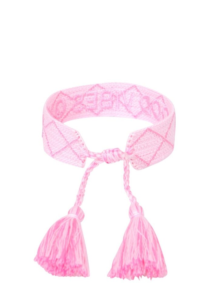 LABEL K BRAIDED FABRIC BRACELET