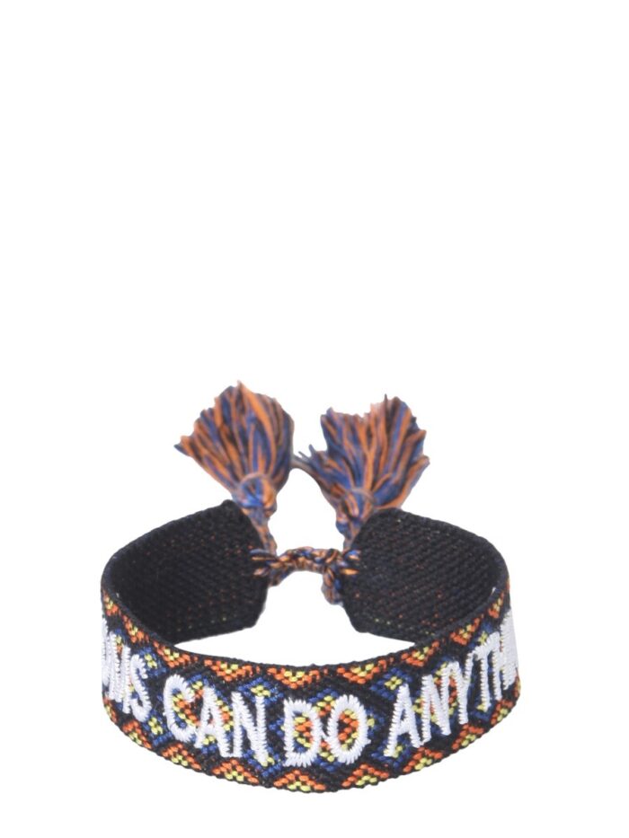 LABEL K BRAIDED FABRIC BRACELET