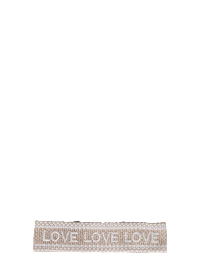 LABEL K BRAIDED FABRIC BRACELET