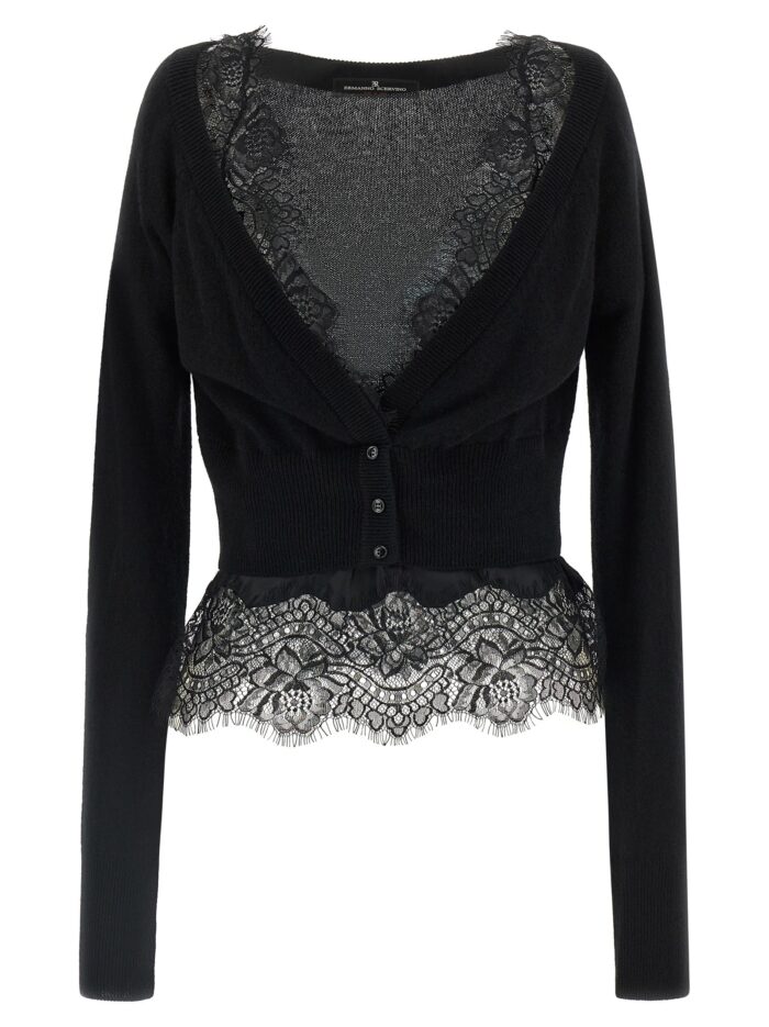 ermanno scervino lace cardigan ERMANNO SCERVINO Lace Cardigan