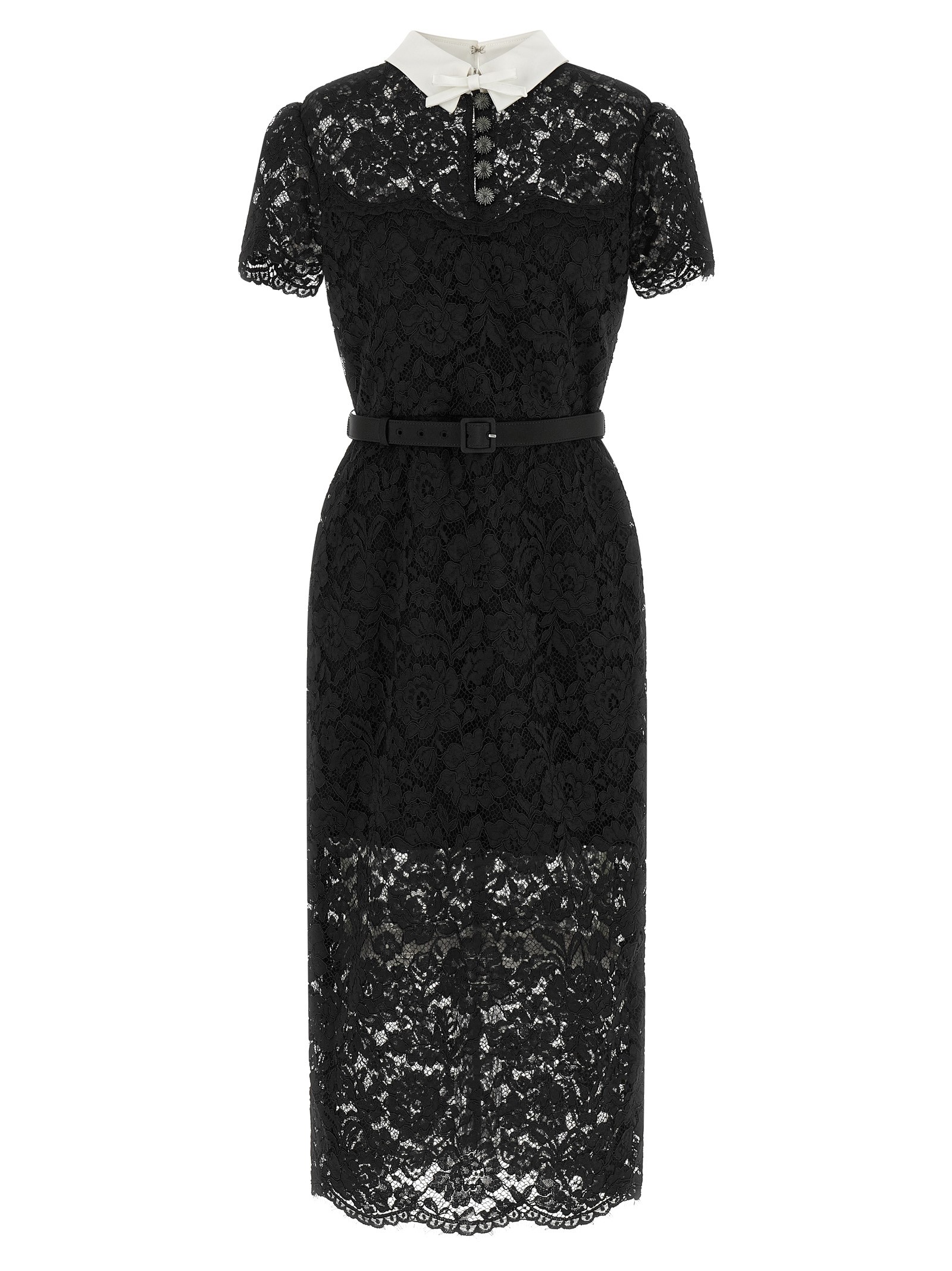 SELF PORTRAIT Lace Dress With Collar
