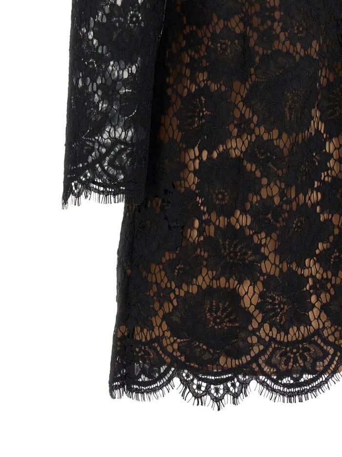 SELF PORTRAIT Black Lace Mini Dress