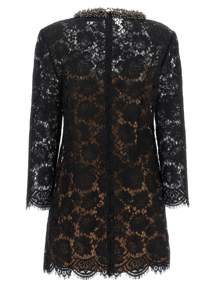 SELF PORTRAIT Black Lace Mini Dress