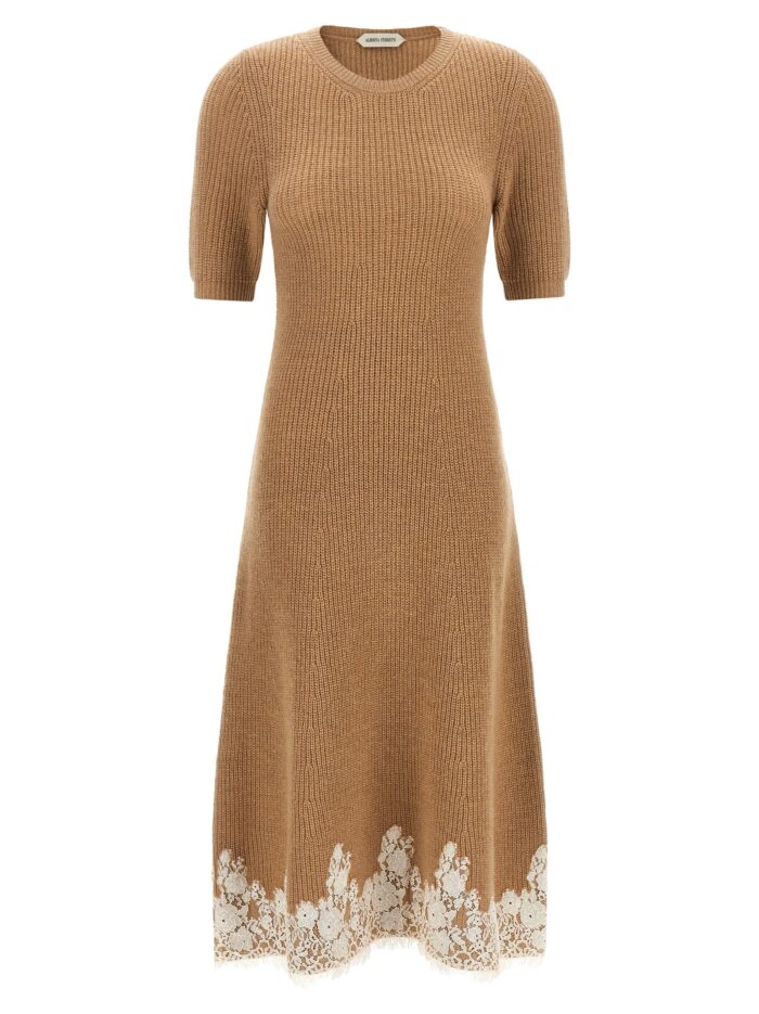 alberta ferretti lace hem dress Alberta Ferretti Lace Hem Dress