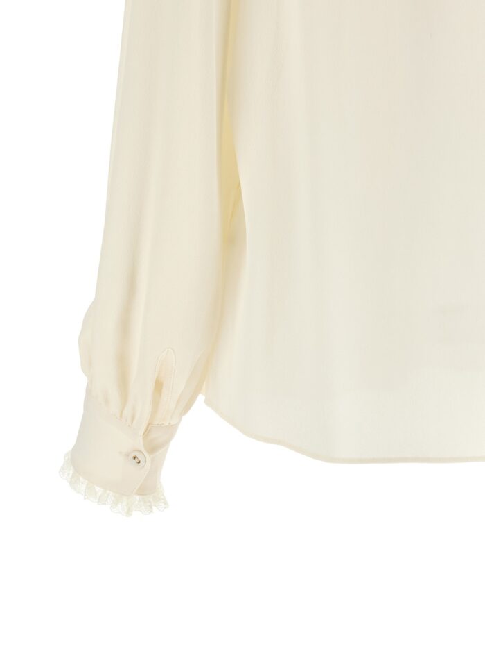 TWIN SET Lace Insert Shirt