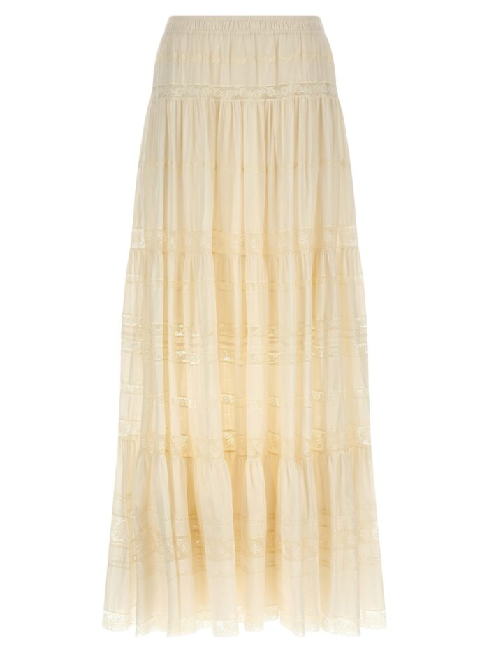 ermanno scervino lace insert skirt ERMANNO SCERVINO Lace Insert Skirt
