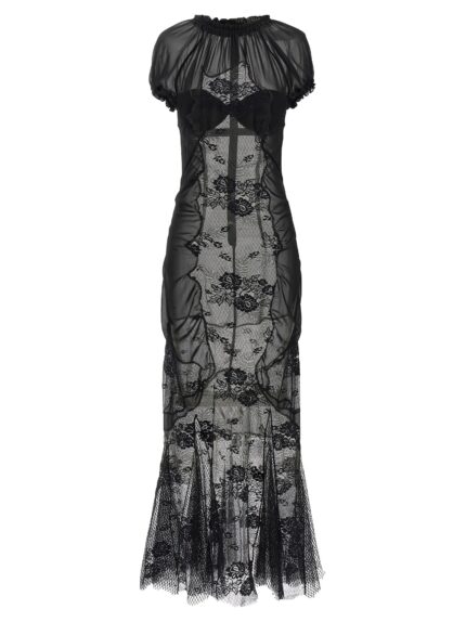 The Attico Lace Tulle Dress