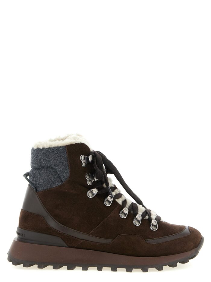 brunello cucinelli lace up ankle boots with hooks Brunello Cucinelli Lace-up Ankle Boots With Hooks