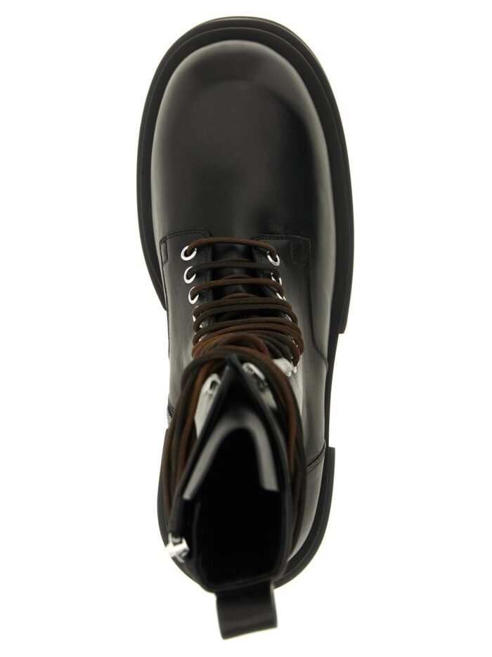 RICK OWENS 'Lace Up Bogun' Combat Boots
