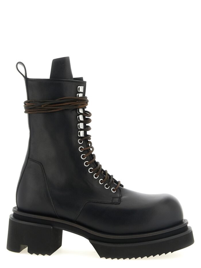 rick owens 'lace up bogun' combat boots RICK OWENS 'Lace Up Bogun' Combat Boots